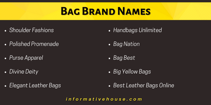 Leather bag company names online