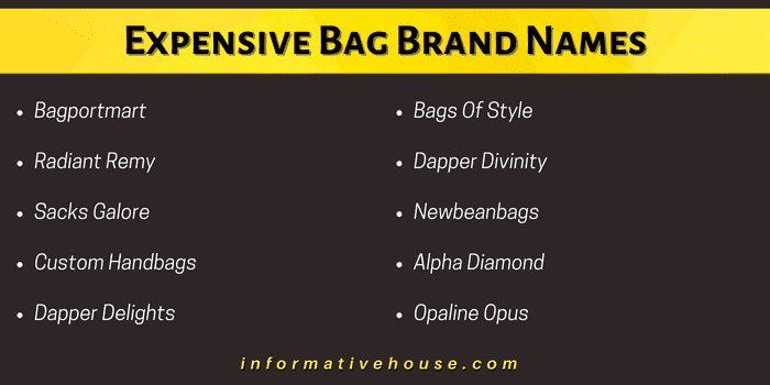 Expensive Bag Brand Names