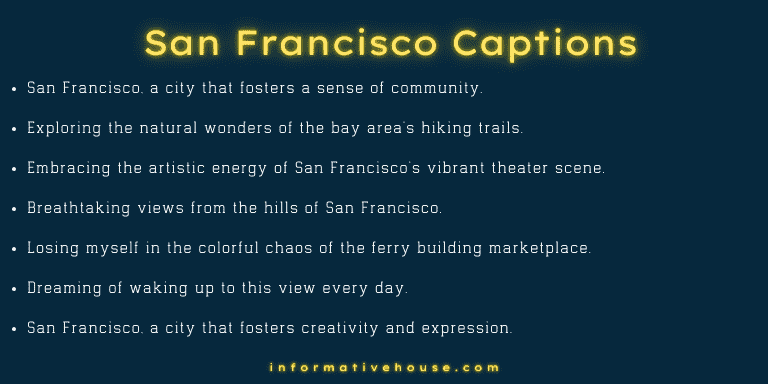 Funny San Francisco Captions