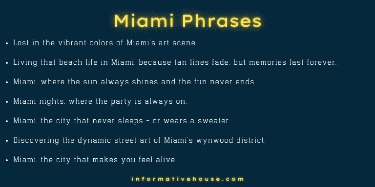 Miami Phrases