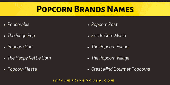 Popcorn Brands Names