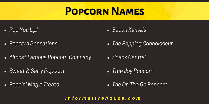 Popcorn Names