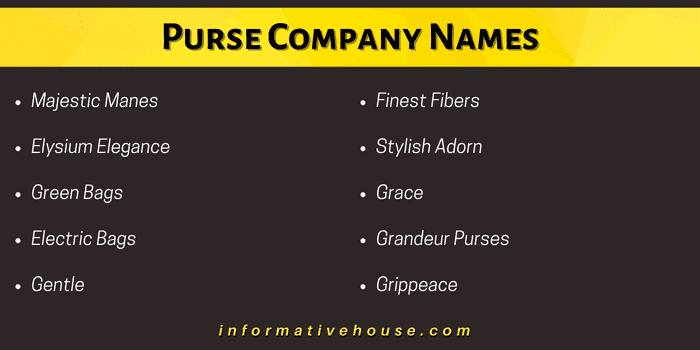 Purse company online names