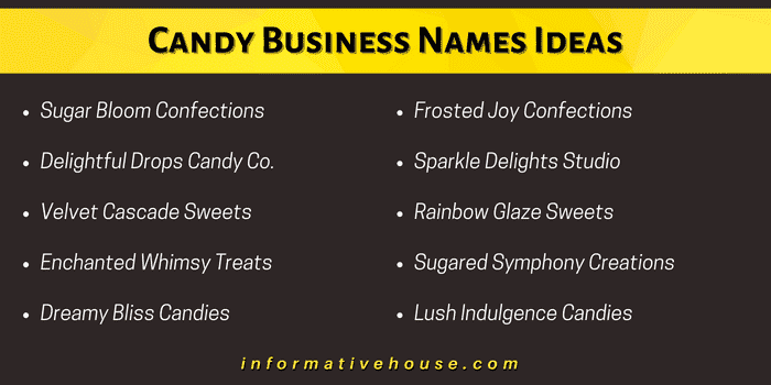 top 10 Candy Business Names Ideas for your business