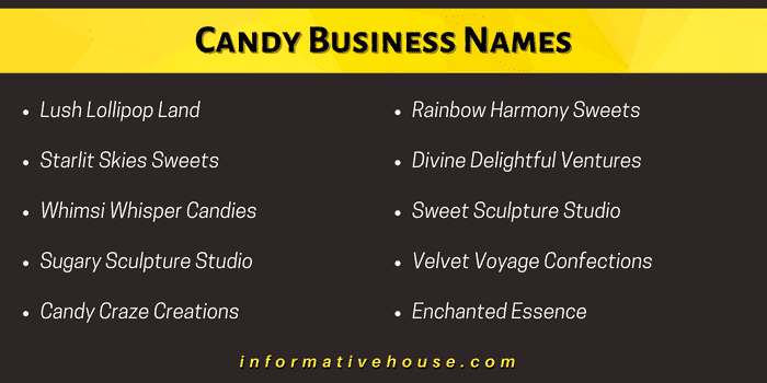 Ctop 10 Candy Business Names Ideas for candy business startup
