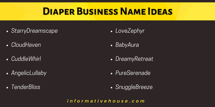 Top 10 Diaper Business Name Ideas to get started