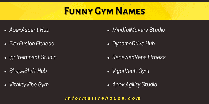 Top 10 Funny Gym Names that are surely make you laugh