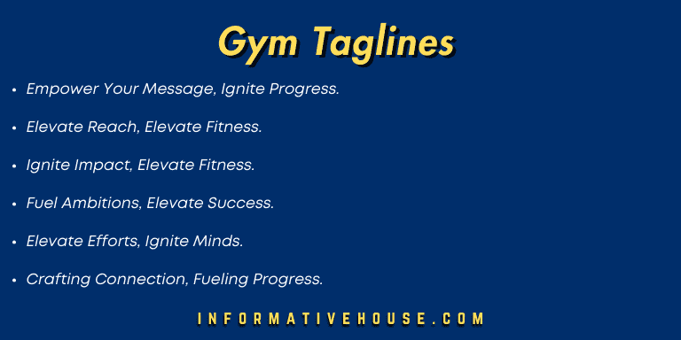 top 6 Gym Taglines To Make your Gym Stand out in crowd