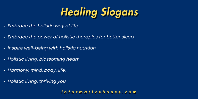 Healing Slogans