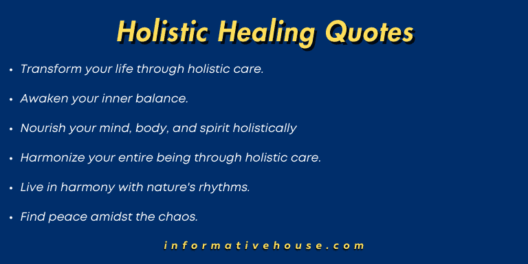 Holistic Healing Quotes