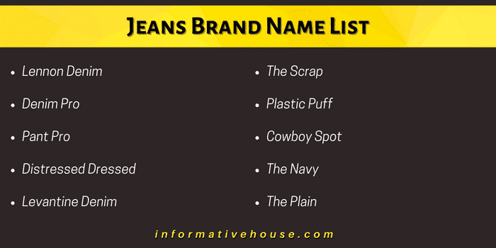 499+ The Most Attractive Denim Brand Names Ideas List - Informative House