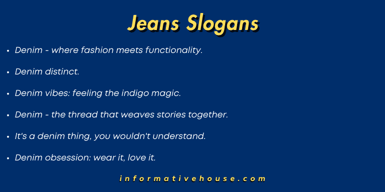 Jeans Slogans