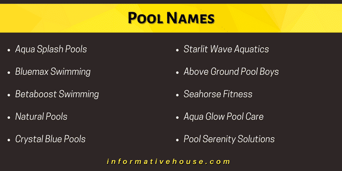 Pool Names