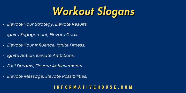 Top 6 Workout Slogans That are trending