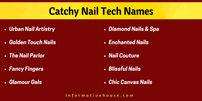 Top 10 Catchy Nail Tech Names