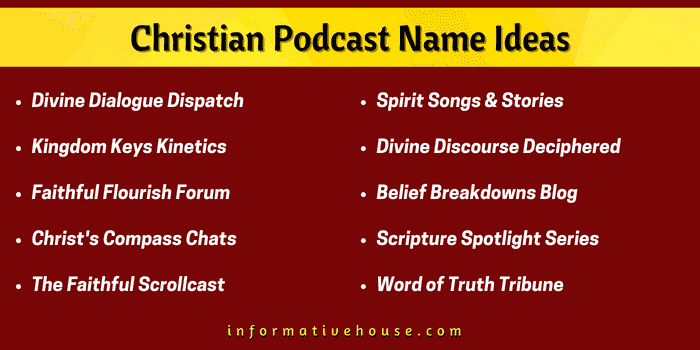 Top 10 Christian Podcast Name Ideas