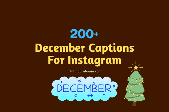 December Captions for instagram to get maximum reach and likes