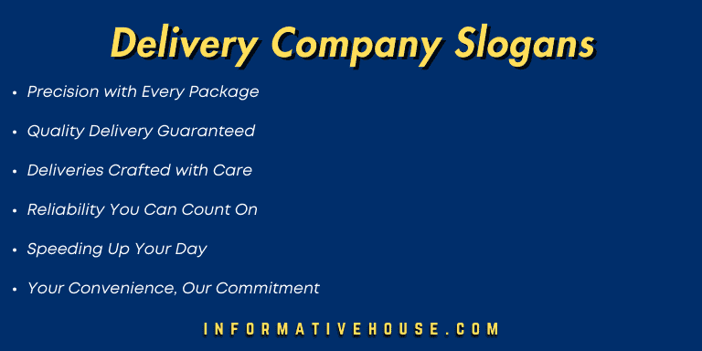 top 7 Delivery Company Slogans