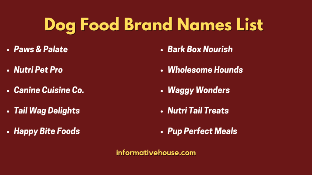 Top 10 Dog Food Brand Names List