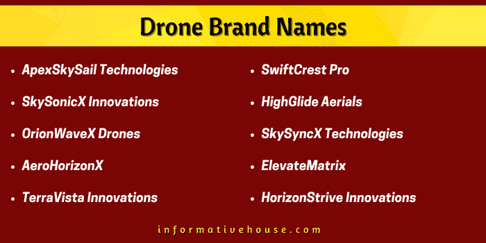 Top 10 Drone Brand Names
