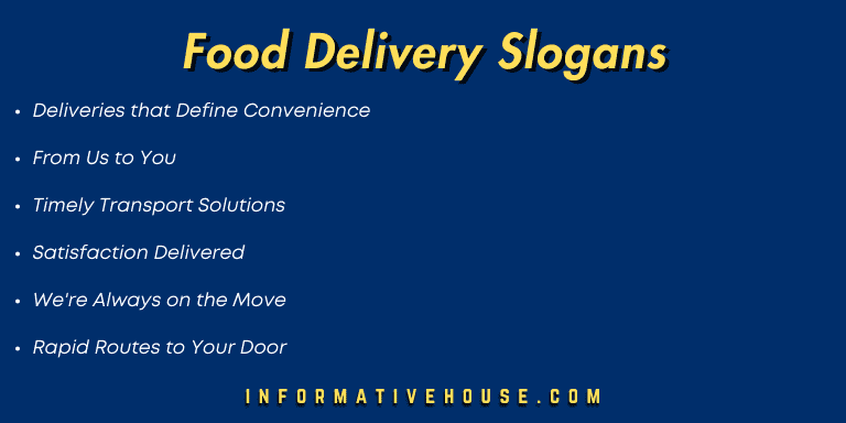 Top 7 Food Delivery Slogans for inspiration