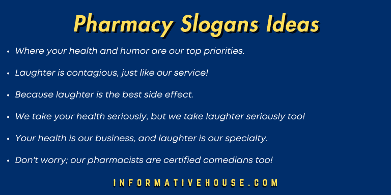 top 7 Pharmacy Slogans Ideas for inspiration