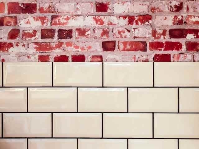 White Tiles on a beautilful wall