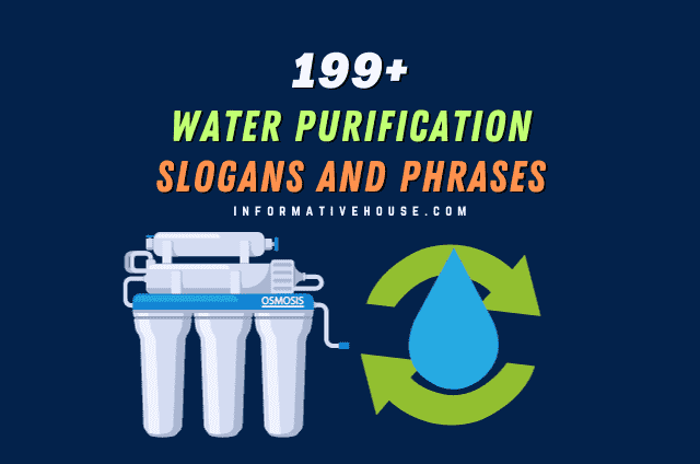 Water Purification Slogans