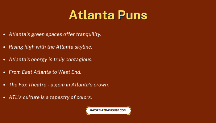 Atlanta Puns