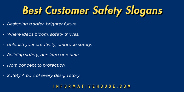 Best Customer Safety Slogans