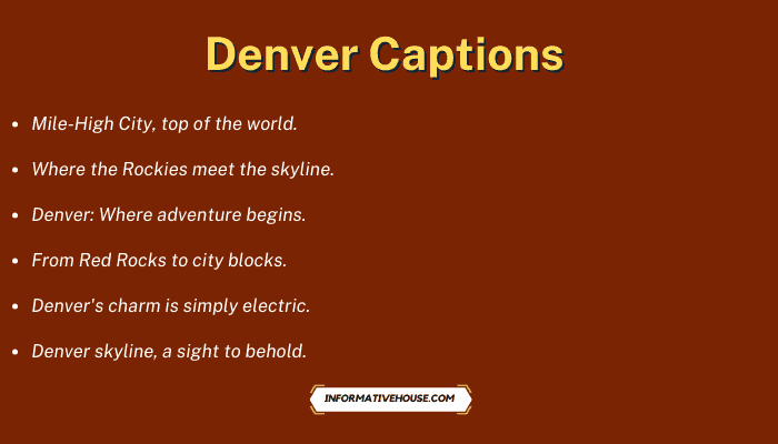 Denver Captions