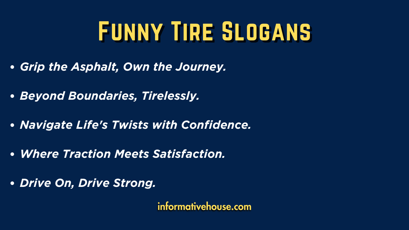 Funny Tire Slogans
