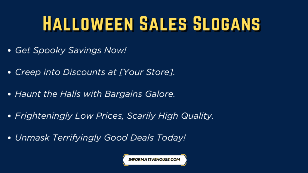 top 10 Halloween Sales Slogans