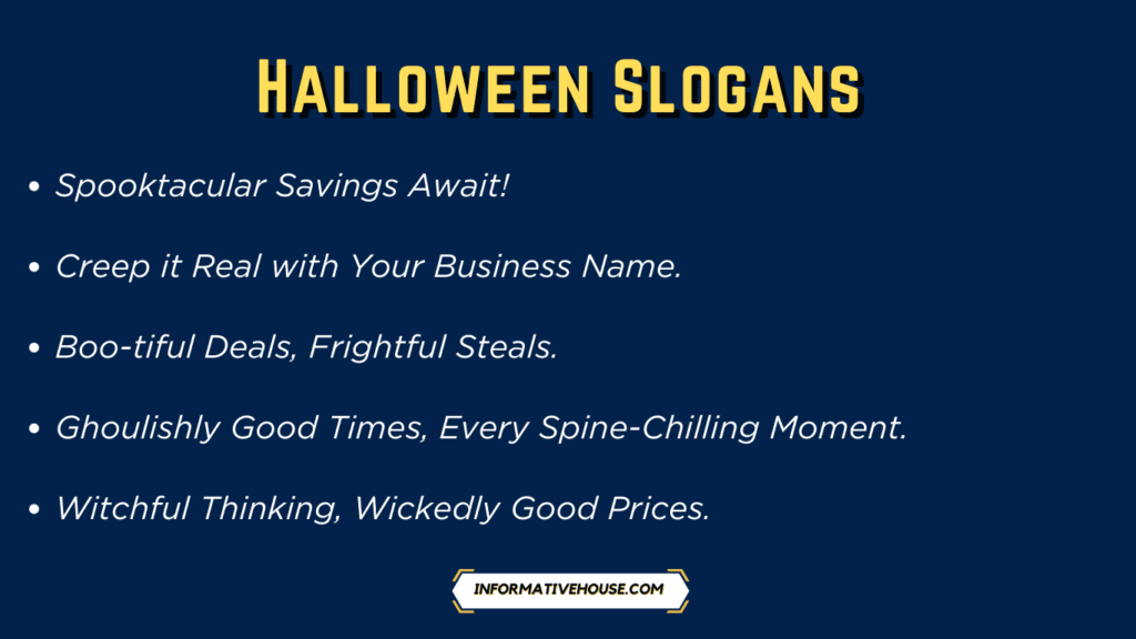 top 10 Halloween Slogans
