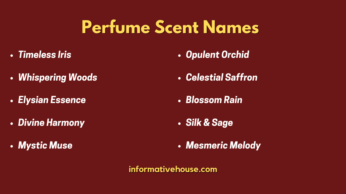 Top 10 Perfume Scent Names