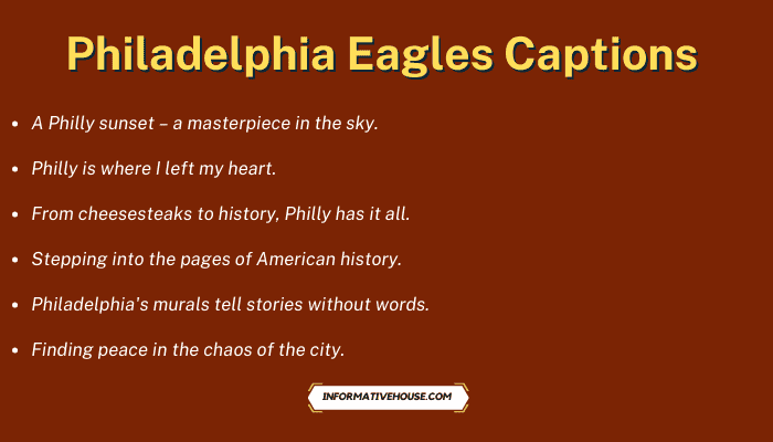 Philadelphia Eagles Captions