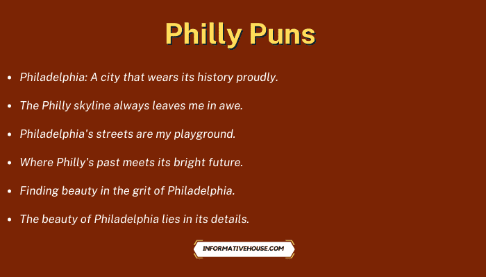 Philly Puns