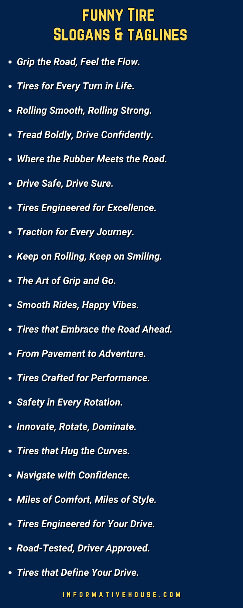 Tire Slogans