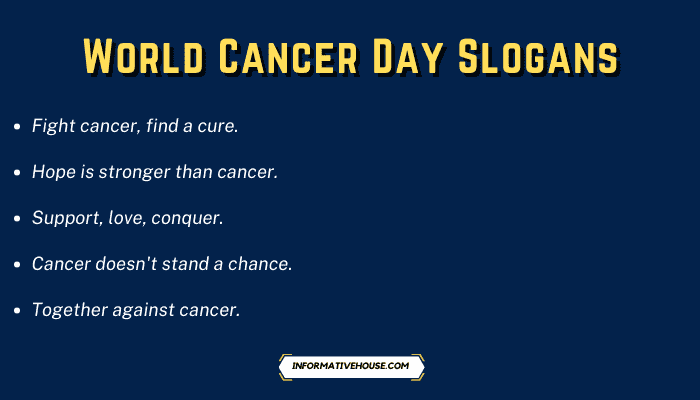 World Cancer Day Slogans