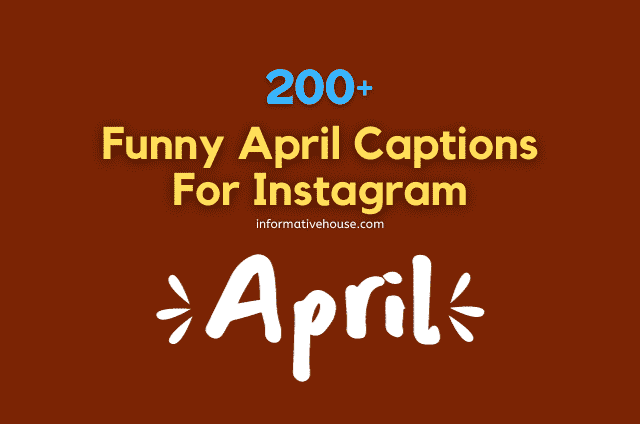 April Captions For Instagram