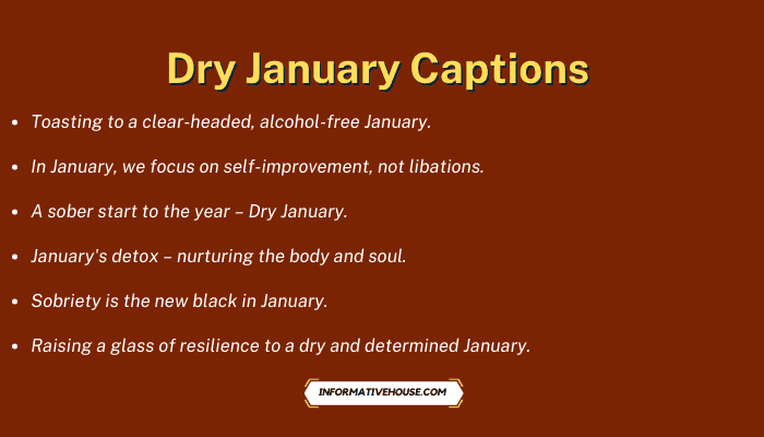 Dry January Captions