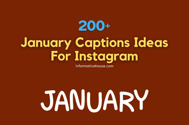 January Captions for Instagram