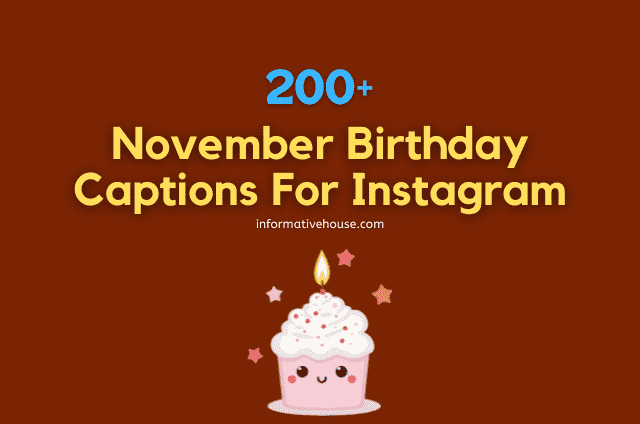 November Birthday Captions For Instagram