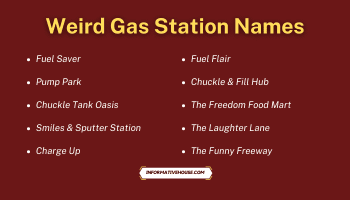 Weird Gas Station Names