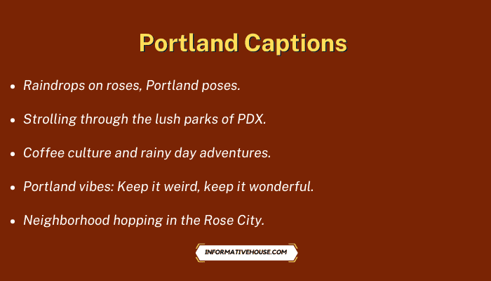 Portland Captions