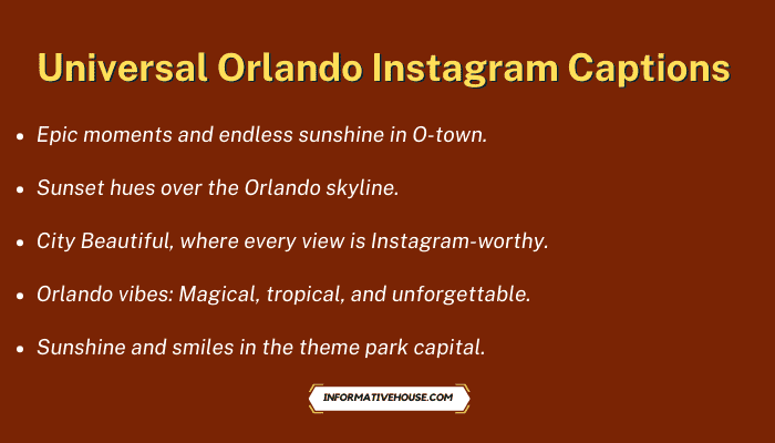 Universal Orlando Instagram Captions