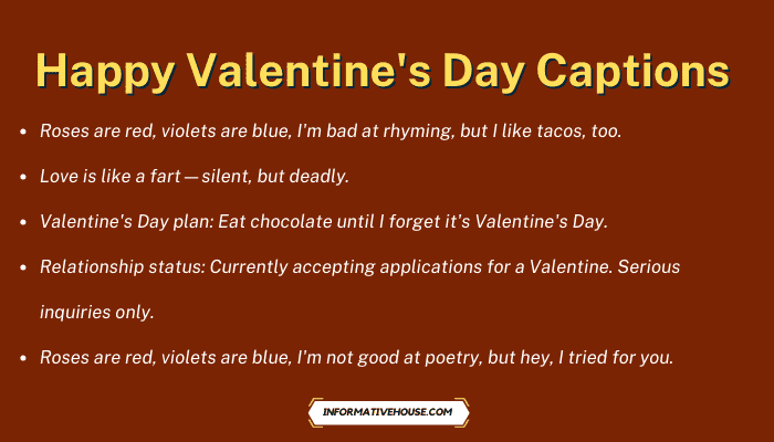 Happy Valentine's Day Captions