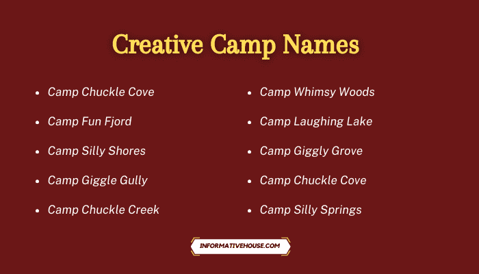 Creative Camp Names
