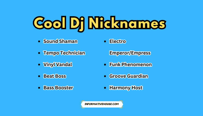 Cool Dj Nicknames
