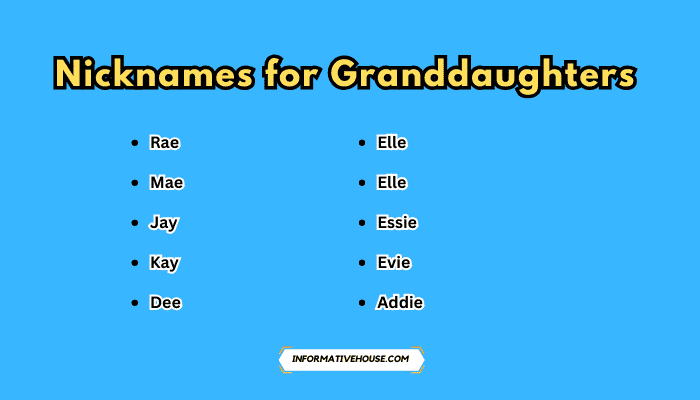 Nicknames for Granddaughters